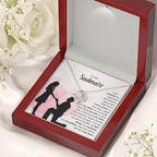 To My Soulmate Necklace - Romantic Jewelry Gift for Her for Christmas & Special Dates - Love Knot Necklace