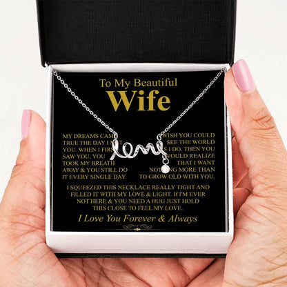 Perfect Gift for Wife - Meaningful Jewelry from Husband for Any Occasion Including Valentine’s Day - Scripted Love Necklace