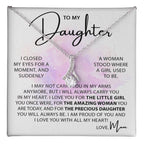 Beautiful Gift for Daughter from Mom - I may not carry you in my arms anymore - Alluring Beauty Necklace