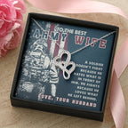 To The Best Army Wife - Heart-to-heart Pendant Necklace from Husband