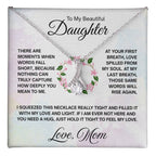 To My Daughter Necklace - At your first breath - Mom to Daughter Gift - Alluring Beauty Necklace