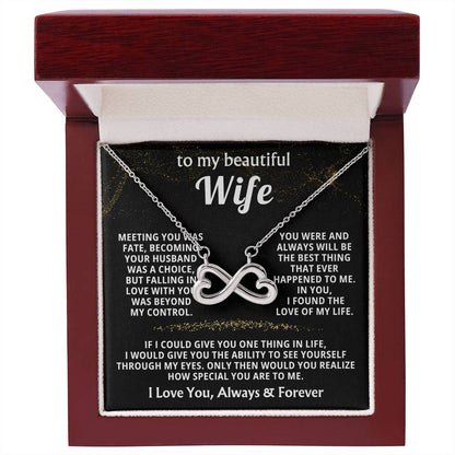 Best Gift for Wife from Husband - Emotional Love Jewelry for Birthday, Valentine’s Day, Anniversary & Christmas - Endless Love Necklace