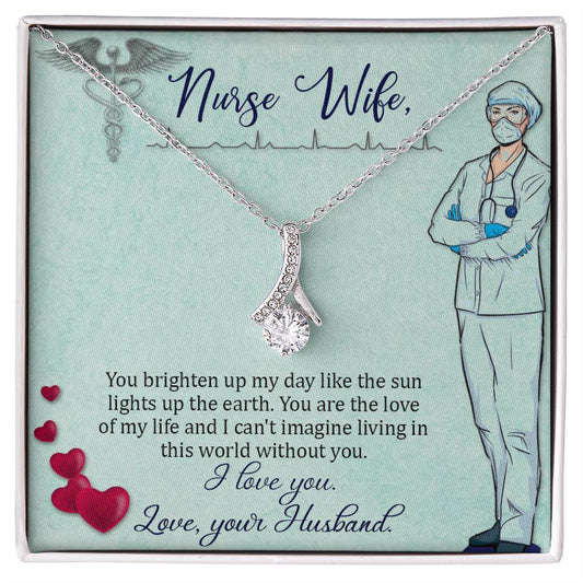 To my nurse wife - Alluring Beauty Necklace from Husband