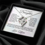 Beautiful Gift for Daughter from Mom - Heart-to-heart Pendant Necklace