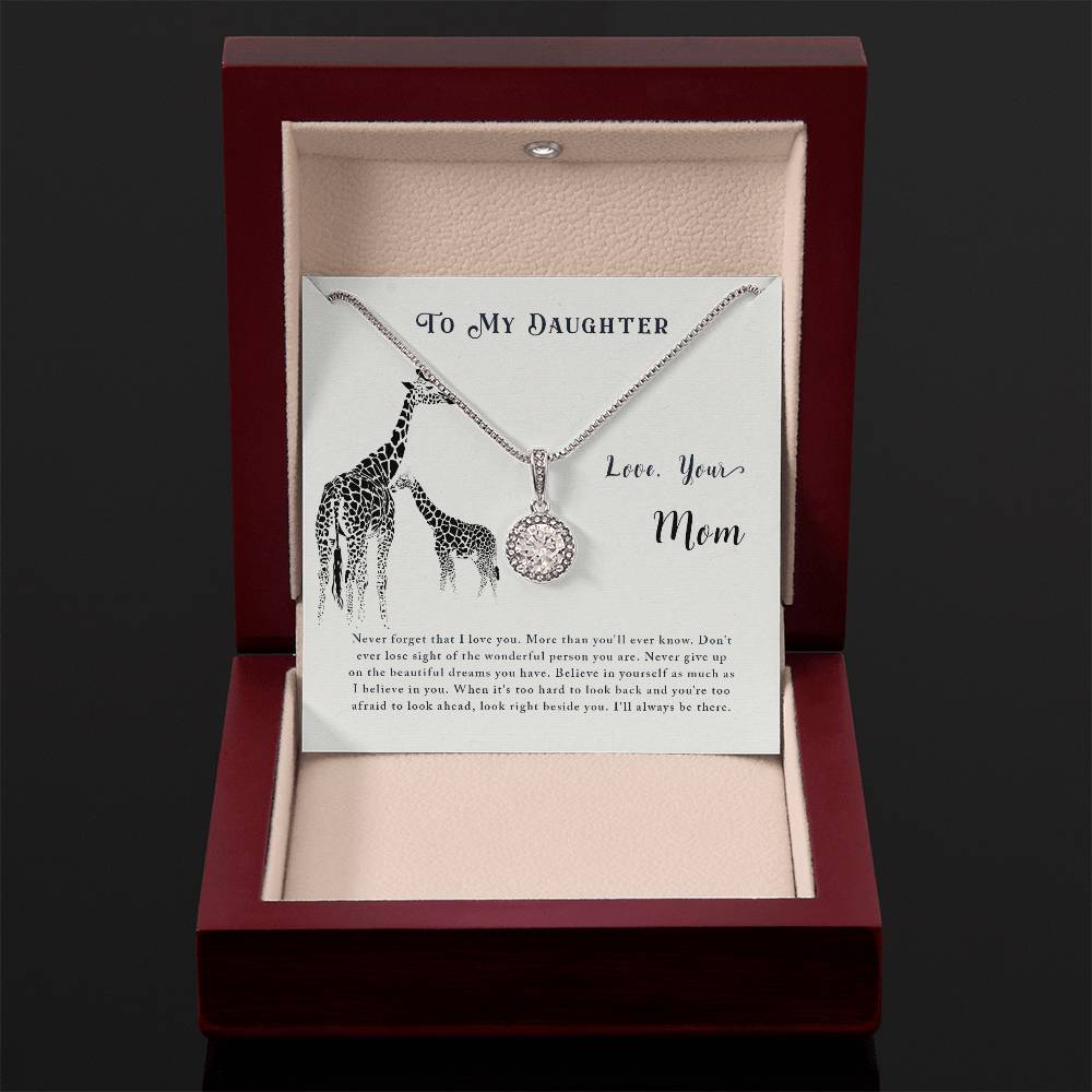To My Daughter Necklace – Daughter’s Jewelry Gift by Mom – Eternal Hope Necklace