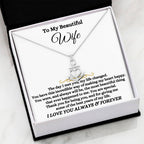 To My Wife Necklace - Anniversary Gift for Her - Birthday Christmas Gifts for Wife - Gifts for Soulmate - Gifts for Her - Anchor Pendant Necklace