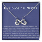 Unbiological Sister Necklace - Gift for Bonus Sister - Endless Love Necklace