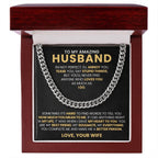 To My Amazing Husband - You're My Everything - Cuban Link Chain Gift from Wife to Husband