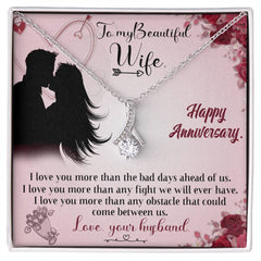 Anniversary Necklace, Thoughtful Gift for Her, Celebrate Love, Special Memories & Forever Promises, To My Beautiful Wife