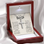 To My Dad Necklace - You've always been the one - Gift for Dad - Artisan Cross Necklace