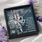 To The Best Army Wife - Heart-to-heart Pendant Necklace from Husband