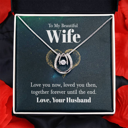 Perfect Gift for Wife - Meaningful Jewelry from Husband for Any Occasion Including Valentine’s Day - Lucky In Love Necklace