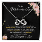 Mother In Law Gift from Daughter In Law - I am blessed to have you in my life - Endless Love Necklace
