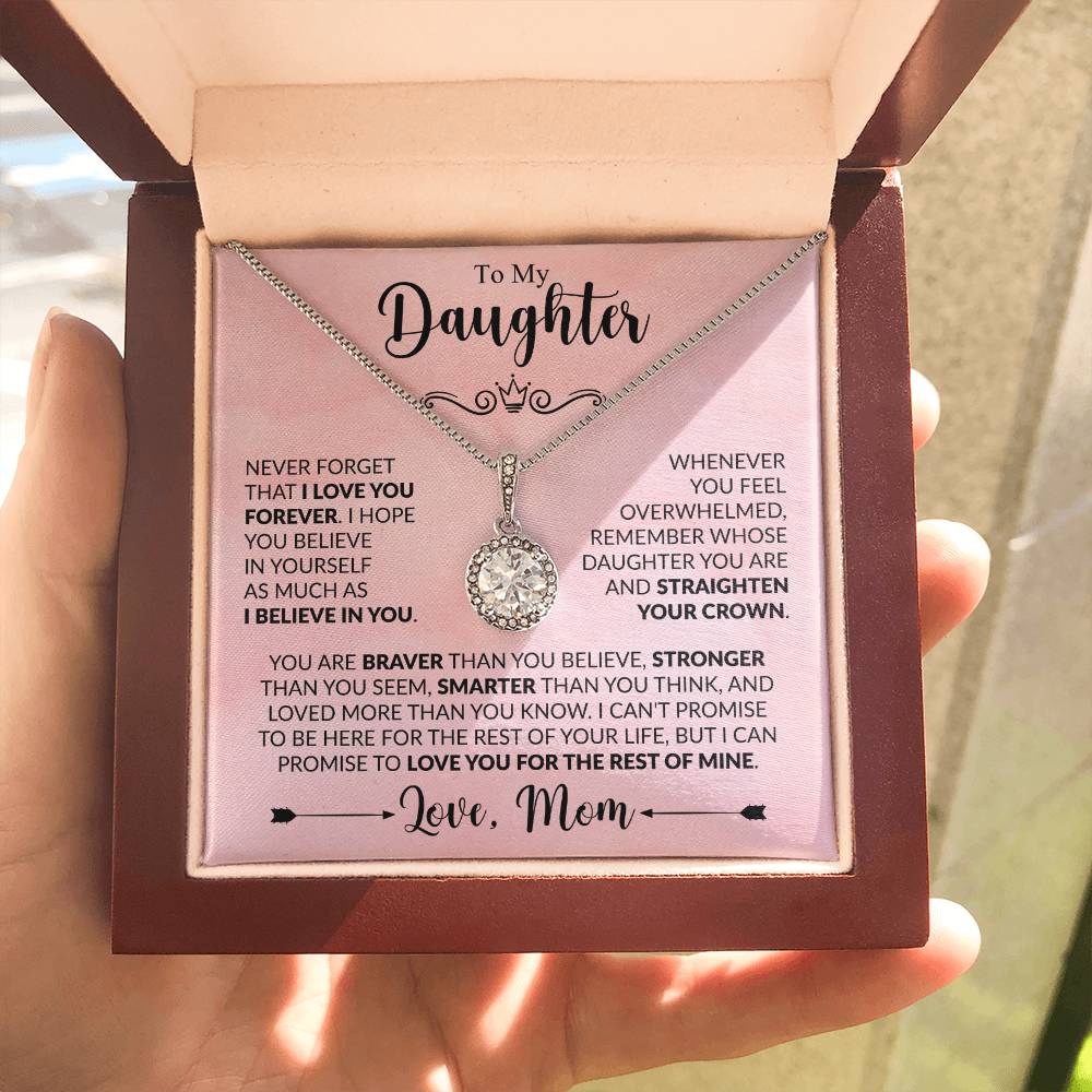 To My Daughter Necklace - Best Gift for Daughter’s Birthday from a Loving Mom - Eternal Hope Necklace