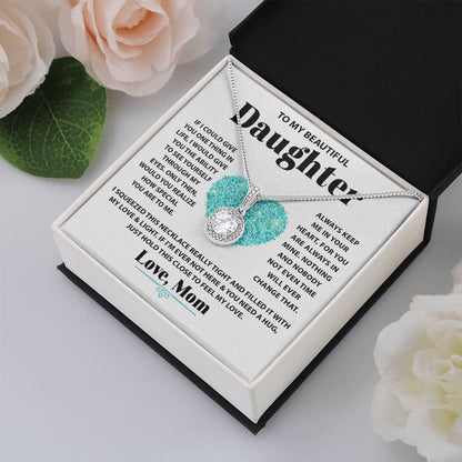 To My Daughter Necklace – Graduation Birthday Gift Idea for Daughter from Mom – Eternal Hope Necklace