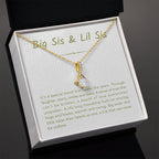 Big Sis & Lil Sis Necklace - It's a special bond that spans the years - Gift for Sisters - Alluring Beauty Necklace