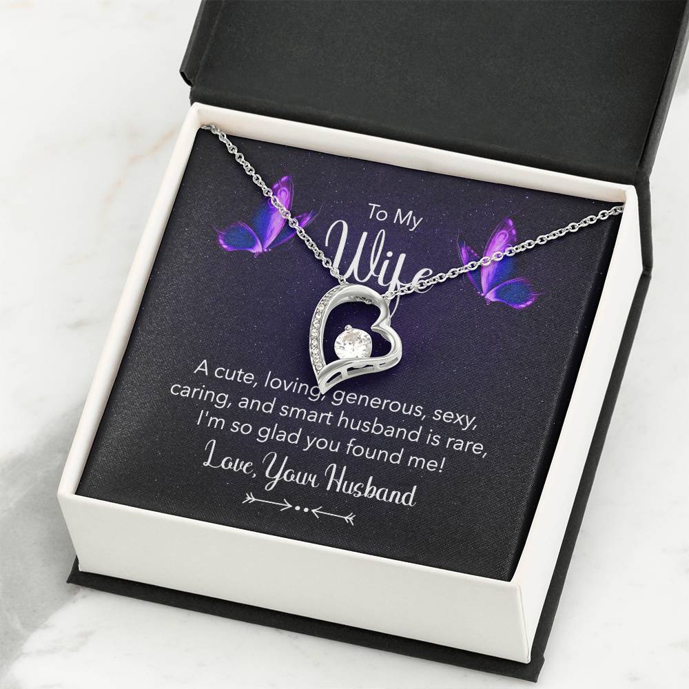 Sweet Gift for Wife from Husband - Romantic Jewelry for Everyday Love - Forever Love Necklace