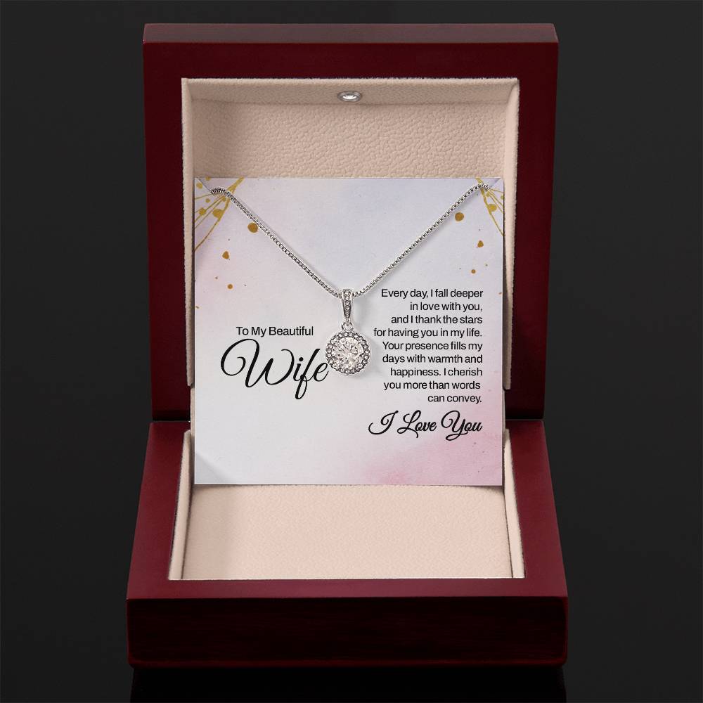 Thoughtful Gift for Wife - Emotional Jewelry from Husband for Anniversary, Birthday, Valentine’s Day & Holidays - Eternal Hope Necklace