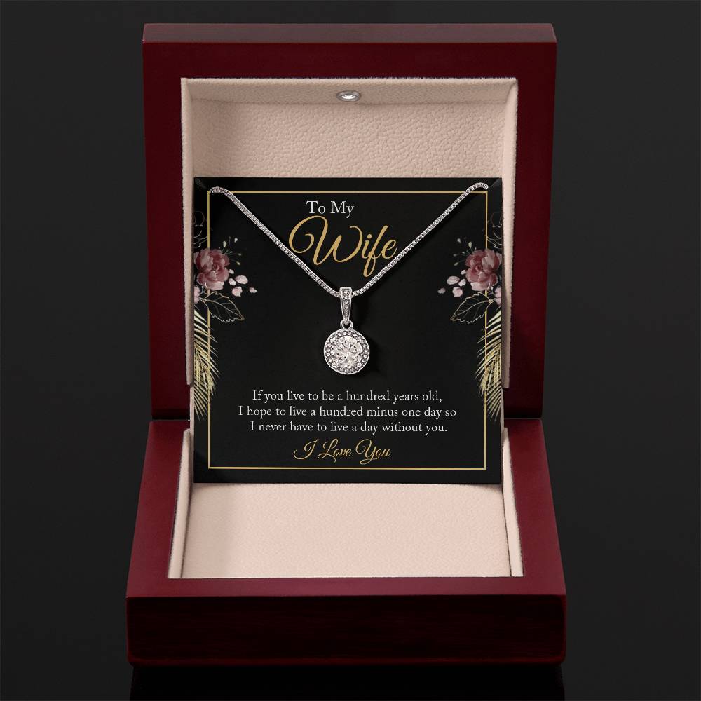Best Gift for Wife from Husband - Emotional Love Jewelry for Birthday, Valentine’s Day, Anniversary & Christmas - Eternal Hope Necklace
