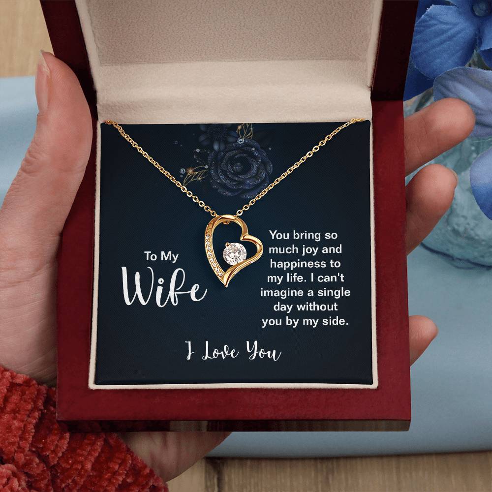 Emotional Wife Gift - Loving Jewelry from Husband for Birthday, Valentine’s Day & Anniversary - Forever Love Necklace