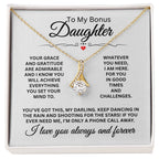 To My Daughter Necklace – Daughter Birthday Graduation Celebration Gift – Alluring Beauty Necklace