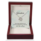 Gift for Grandma - Your Hugs and Kisses - Love Knot Necklace