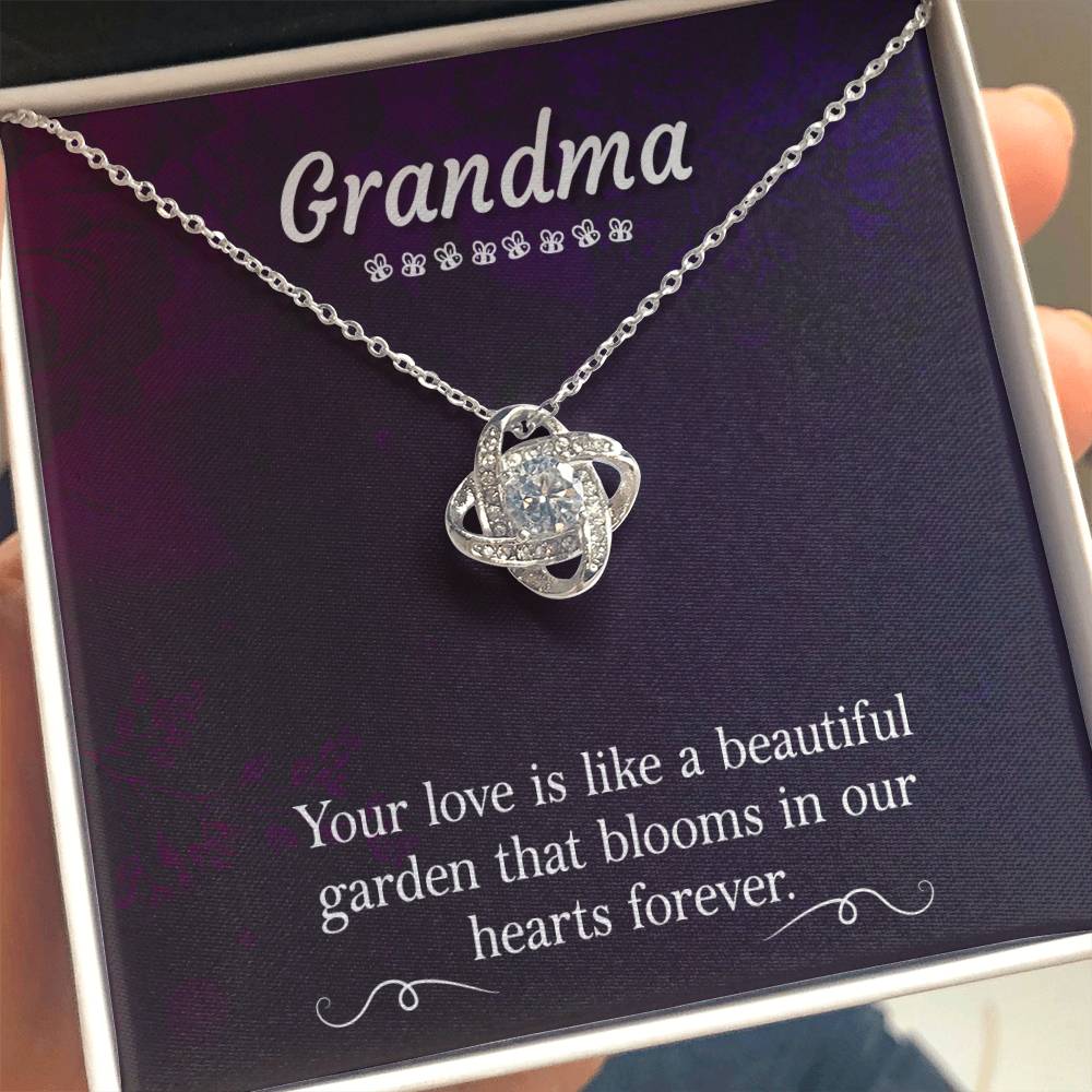 Present for Grandma - Love Knot Necklace
