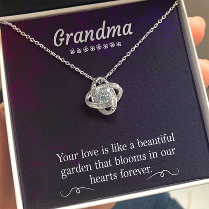 Present for Grandma - Love Knot Necklace