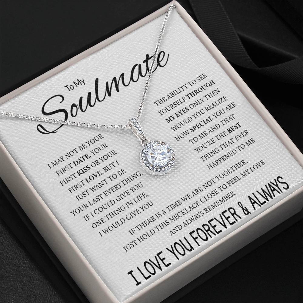 To My Soulmate Necklace - Unique Soulmate Gift for Her for Birthdays & Surprise Moments - Eternal Hope Necklace