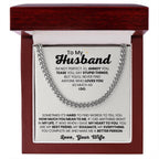 To My Husband Gift from Wife - I am not perfect - Christmas, Birthday & Valentine’s Day Gift for Him