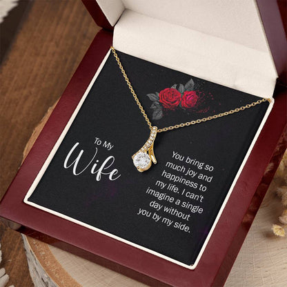 Heartfelt Gift for Wife from Husband - Romantic Jewelry for Special Occasions & Valentine’s Day - Alluring Beauty Necklace