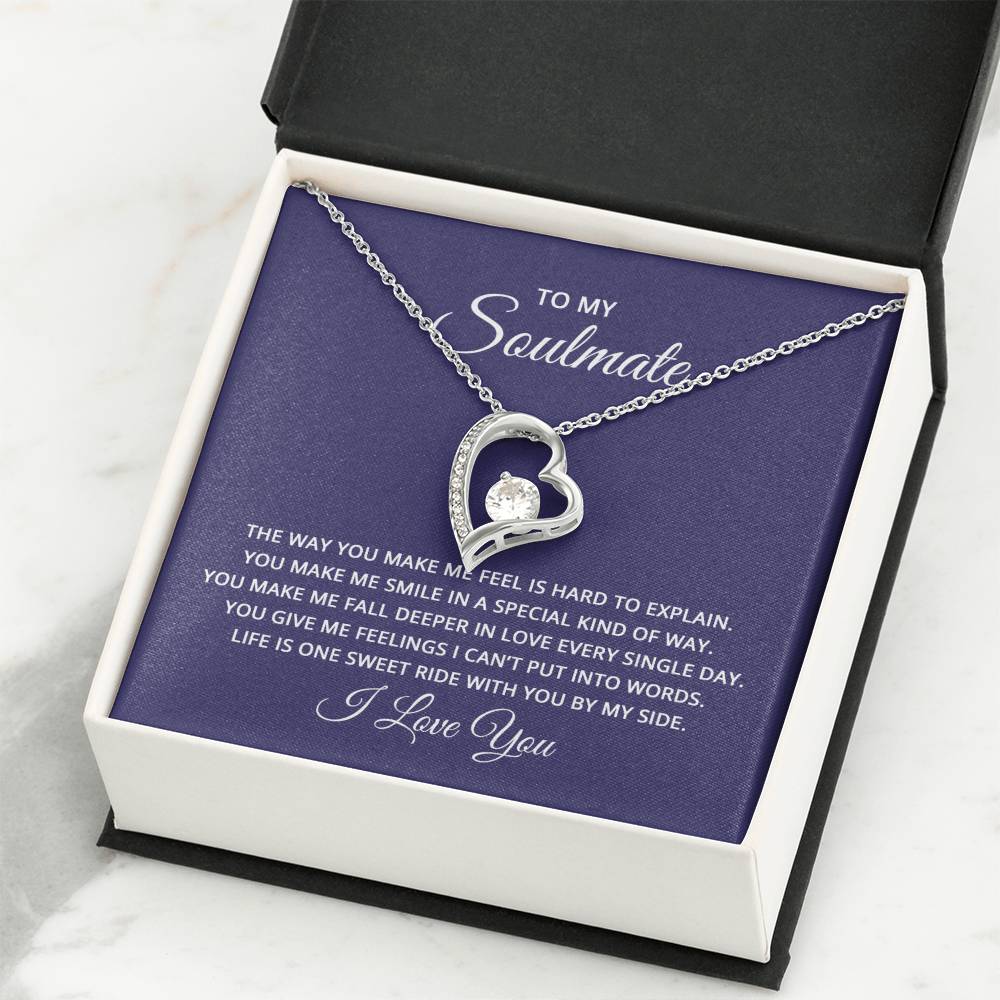To My Soulmate Necklace - Best Gift for Soulmate for Valentine’s Day & Beyond - Forever Love Necklace