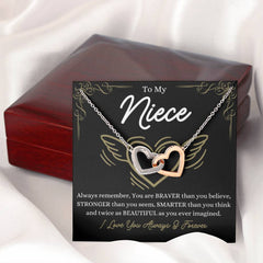 Heart Necklace for Niece, Birthday, Graduation & Holiday Jewelry, To My Niece