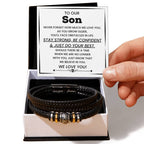 To Our Son Gift – Holiday, Birthday, Graduation Gift – Love You Forever Bracelet