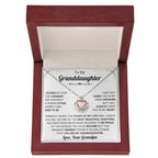 To My Granddaughter Necklace – Granddaughter Birthday Graduation Jewelry – Crown Pendant Necklace