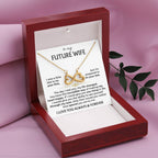 To My Future Wife Necklace - Best Romantic Jewelry Gift for Special Occasions & Love Appreciation - Endless Love Necklace