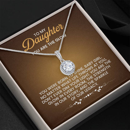 To My Daughter Necklace – Birthday & Graduation Gift Jewelry – Eternal Hope Necklace