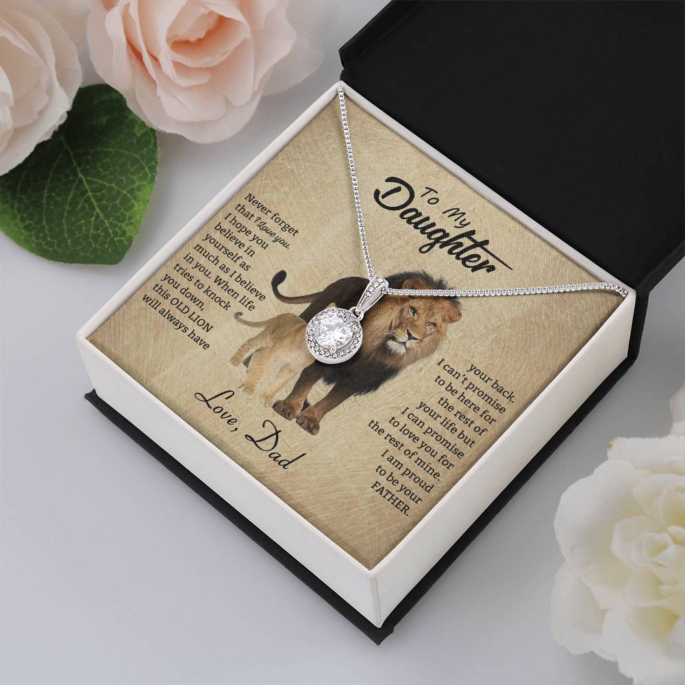 To My Daughter Necklace - Emotional Jewelry from Dad to Celebrate Love Every Day & Always - Eternal Hope Necklace