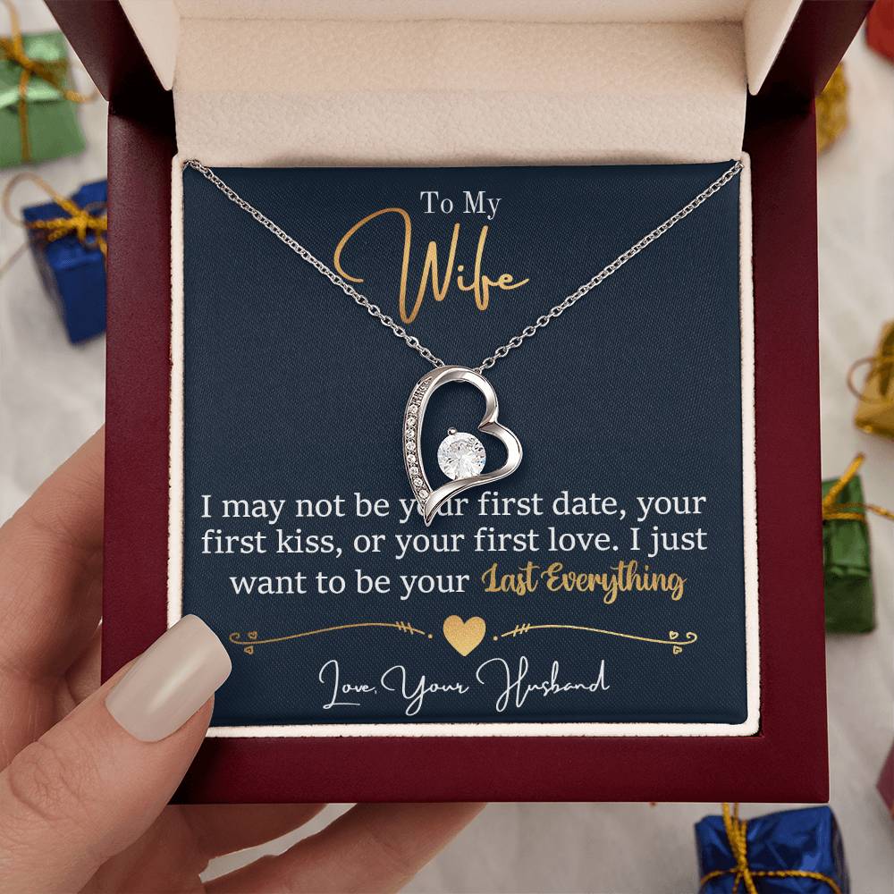Meaningful Gift for Wife - Heartfelt Jewelry from Husband for Birthday, Anniversary, Valentine’s Day, Christmas - Forever Love Necklace