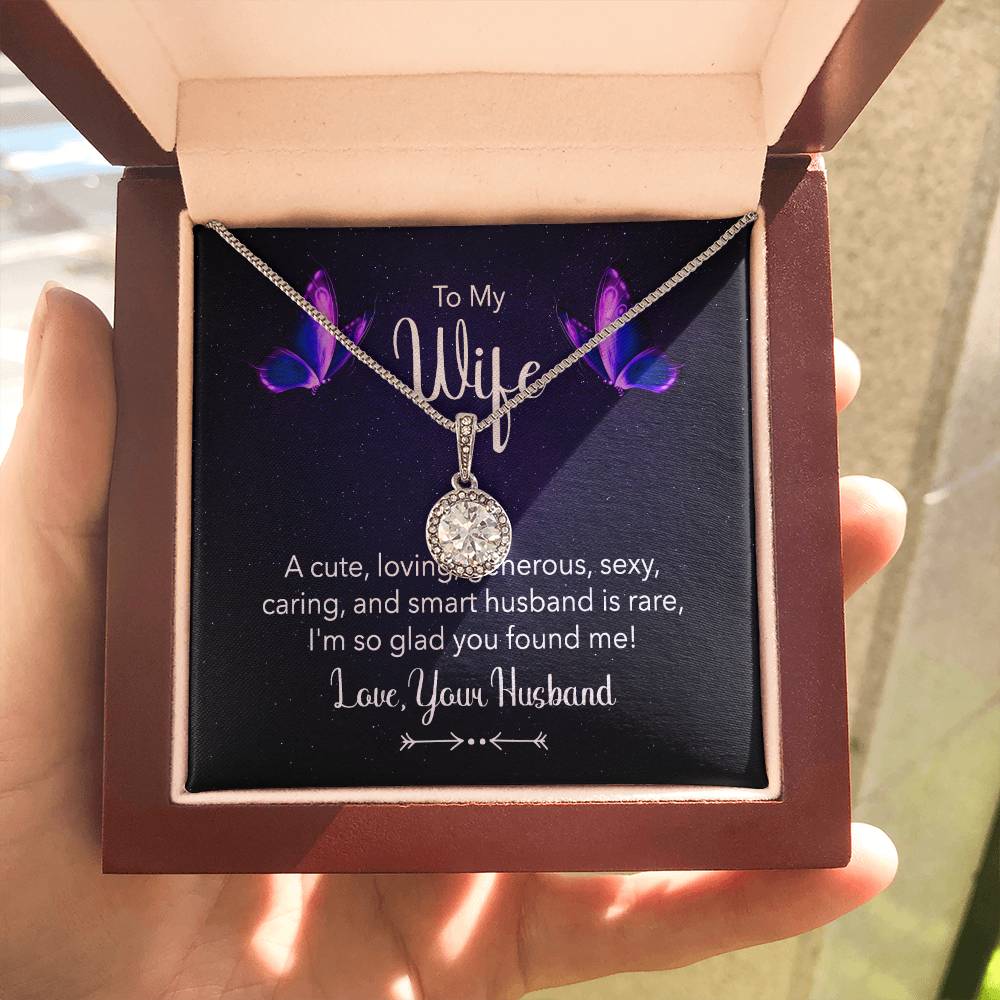 To My Wife Necklace - Meaningful Jewelry for Wife from Husband for Valentine’s Day, Christmas & Any Special Occasion - Eternal Hope Necklace