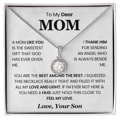 Timeless Jewelry for Mom, Heartfelt Necklace Gift for Mother’s Day, To My Dear Mom
