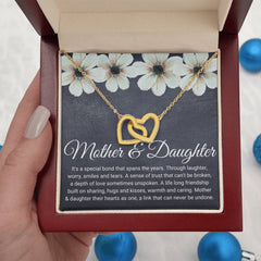 Mother Daughter Heart Necklace, Symbol Of Love, Meaningful Jewelry Gift, Mother & Daughter
