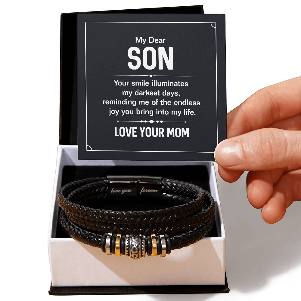 To My Son – Graduation, Holiday Gift from Mother – Love You Forever Bracelet