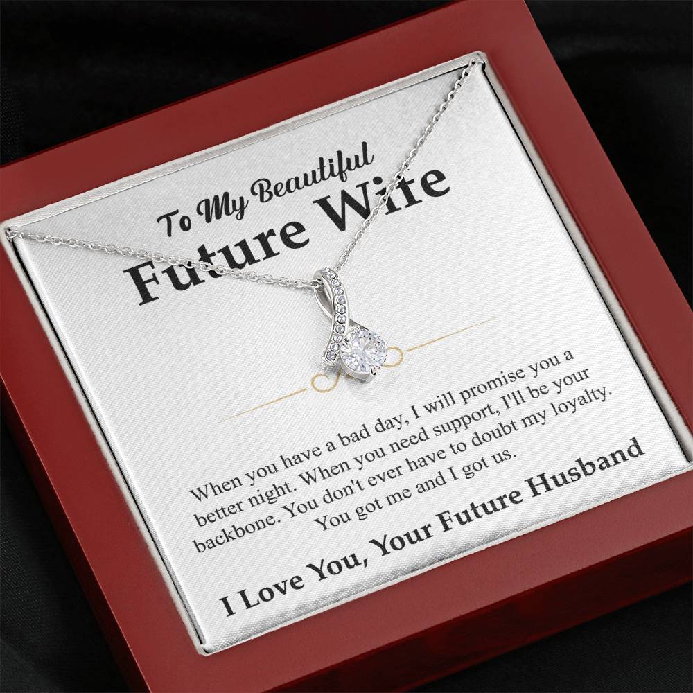 To My Future Wife Necklace - Gift for Engagement, Proposal or Romantic Surprises - Alluring Beauty Necklace