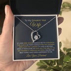 To My Smokin' Hot Wife - Birthday Gift from Husband - Romantic Jewelry for Valentine’s Day & Anniversaries - Forever Love Necklace