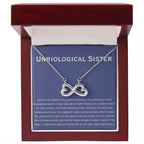 Unbiological Sister Necklace - Gift for Bonus Sister - Endless Love Necklace