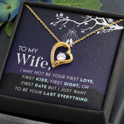 To My Wife Necklace - Anniversary Gift for Her - Birthday Christmas Gifts for Wife - Gifts for Soulmate - Gifts for Her - Forever Love Necklace