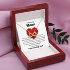 To My Loving Mom - I am so grateful for the countless lessons - Endless Love Necklace - Gift for Mom from Son