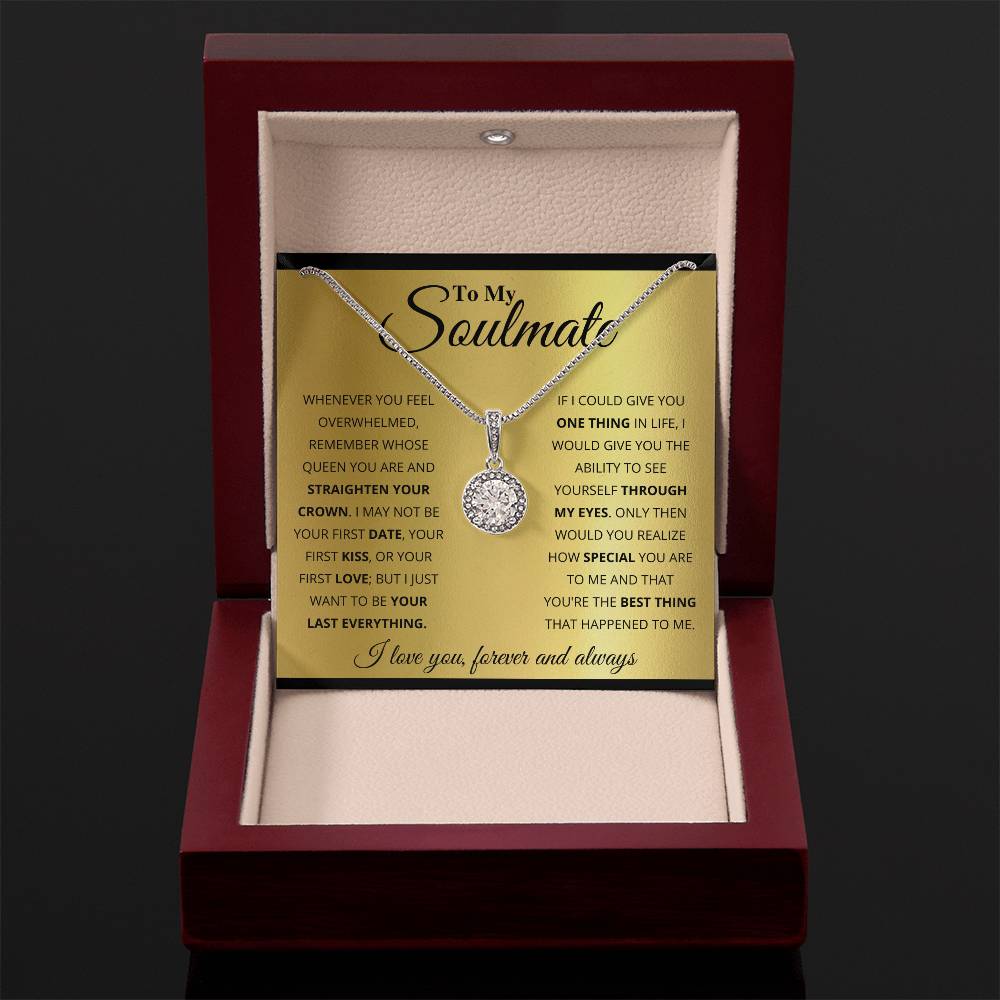 To My Soulmate Necklace - Best Gift for Soulmate for Valentine’s Day & Beyond - Eternal Hope Necklace