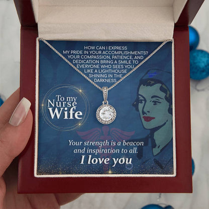 To My Nurse Wife Necklace - Eternal Hope Necklace - Gift for Wife from Husband